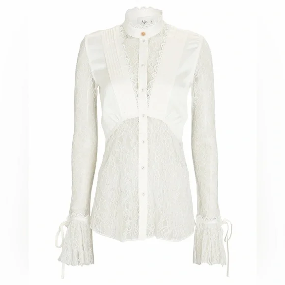 Aje lace blouse Size 4 Like New - Picture 9 of 10